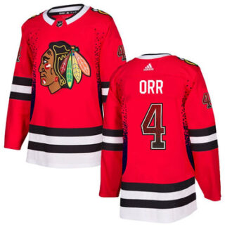 Blackhawks 4 Bobby Orr Red Drift Fashion Adidas Jersey