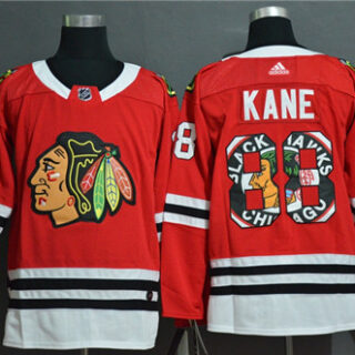 Blackhawks 88 Patrick Kane Red Fashion Adidas Jersey