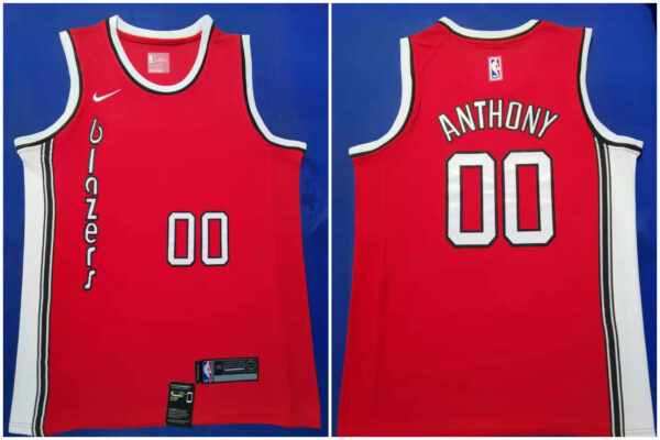 Blazers 00 Carmelo Anthony Red 2019-20 Nike Swingman Jersey