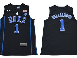 Blue Devils #1 Zion Williamson Black Basketball Elite Stitched NCAA Jersey