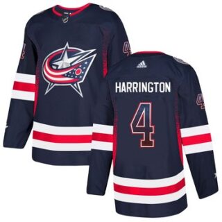 Blue Jackets 4 Scott Harrington Navy Drift Fashion Adidas Jersey