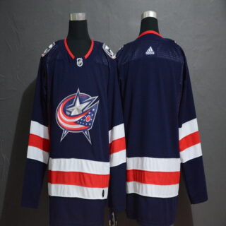 Blue Jackets Blank Navy Adidas Jersey