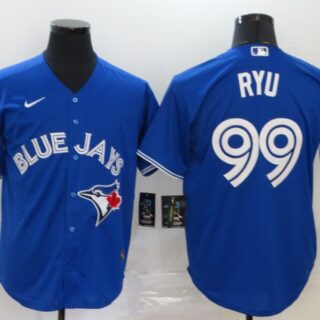 Blue Jays 99 Hyun Jin Ryu Royal 2020 Nike Cool Base Jersey