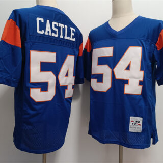 Blue Mountain State #54 Thad Castle Blue Stitched Football Jersey