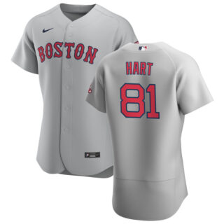 Boston Red Sox #81 Kyle Hart Men's Nike Gray Road 2020 Authentic Team MLB Jersey