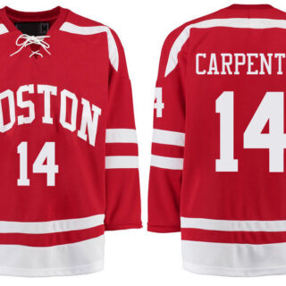 Boston University Terriers BU 14 Bobo Carpenter Red Stitched Hockey Jersey