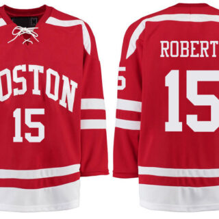 Boston University Terriers BU 15 Nick Roberto Red Stitched Hockey Jersey