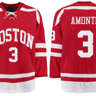 Boston University Terriers BU 3 Tony Amonte Red Stitched Hockey Jersey