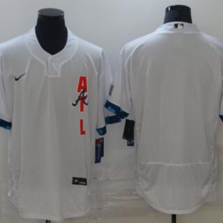 Braves Blank White Nike 2021 MLB All-Star Flexbase Jersey
