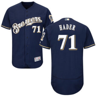 Brewers #71 Josh Hader Navy Blue Flexbase Authentic Collection Stitched Baseball Jersey
