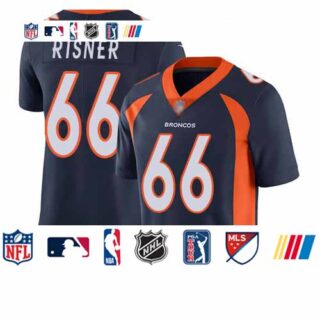 Broncos #66 Dalton Risner Navy Blue Alternate Men's Stitched Football Vapor Untouchable Limited Jersey