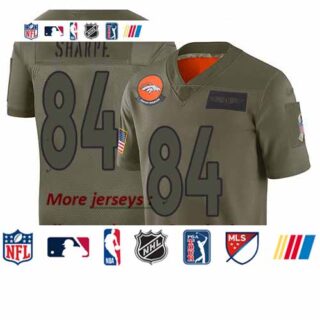Broncos #84 Shannon Sharpe Camo Youth Stitched Football Limited 2019 Salute to Service Jersey