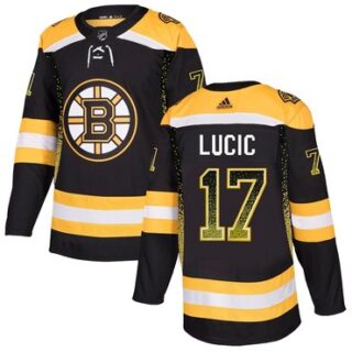 Bruins 17 Milan Lucic Black Drift Fashion Adidas Jersey