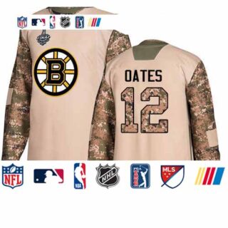 Bruins #12 Adam Oates Camo Authentic 2017 Veterans Day Stanley Cup Final Bound Stitched Hockey Jersey