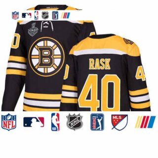 Bruins #40 Tuukka Rask Black Home Authentic Stanley Cup Final Bound Stitched Hockey Jersey