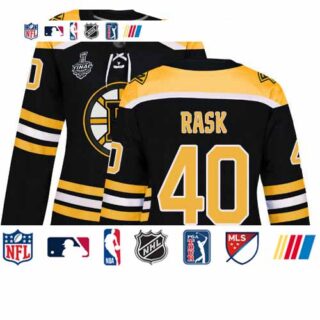 Bruins #40 Tuukka Rask Black Home Authentic Stanley Cup Final Bound Women's Stitched Hockey Jersey