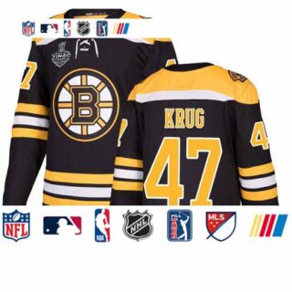 Bruins #47 Torey Krug Black Home Authentic Stanley Cup Final Bound Stitched Hockey Jersey