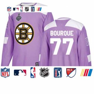 Bruins #77 Ray Bourque Purple Authentic Fights Cancer Stanley Cup Final Bound Stitched Hockey Jersey