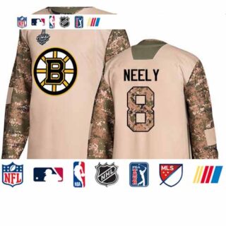 Bruins #8 Cam Neely Camo Authentic 2017 Veterans Day Stanley Cup Final Bound Youth Stitched Hockey Jersey