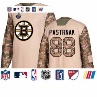 Bruins #88 David Pastrnak Camo Authentic 2017 Veterans Day Stanley Cup Final Bound Stitched Hockey Jersey