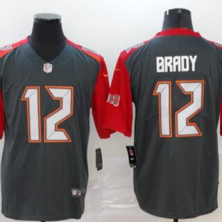 Buccaneers 12 Tom Brady Black Vapor Untouchable Limited Jersey