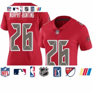 Buccaneers #26 Sean Murphy-Bunting Red Women's Stitched Football Limited Rush Jersey