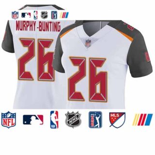 Buccaneers #26 Sean Murphy-Bunting White Women's Stitched Football Vapor Untouchable Limited Jersey
