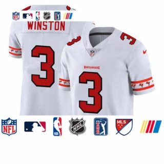 Buccaneers 3 Jameis Winston White 2019 New Vapor Untouchable Limited Jersey