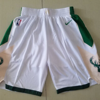 Bucks White Nike Shorts