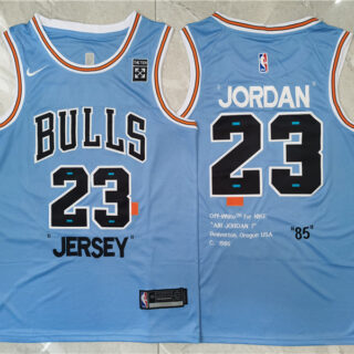 Bulls 23 Michael Jordan Blue Nike 85 Swingman Jersey