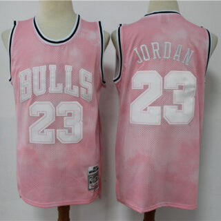 Bulls 23 Michael Jordan Pink 1997-98 Hardwood Classics Jersey