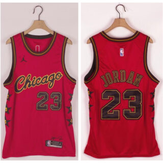 Bulls 23 Michael Jordan Red Commemorative Edition Jordan Brand Swingman Jersey