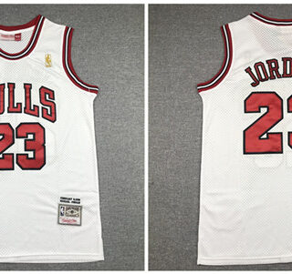 Bulls 23 Michael Jordan White 1998 All-Star Hardwood Classics Jersey
