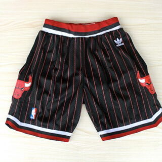 Bulls Black Throwback Shorts