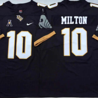 CF Knights 10 Mckenzie Milton Black College Football Jersey