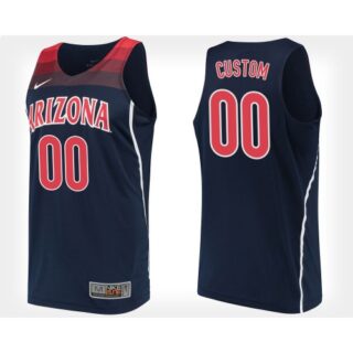 CUSTOM Arizona Wildcats #00 Navy College Basketball Jersey