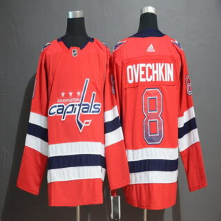 Capitals 8 Alex Ovechkin Red Drift Fashion Adidas Jersey