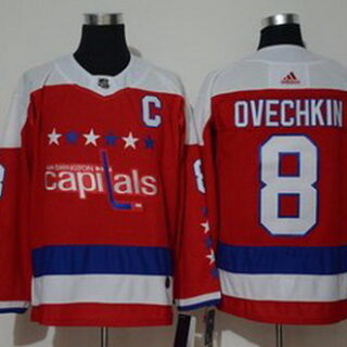 Capitals 8 Alexander Ovechkin Red Alternate Adidas Jersey