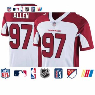 Cardinals #97 Zach Allen White Men's Stitched Football Vapor Untouchable Limited Jersey