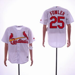 Cardinals 25 Dexter Fowler White Flexbase Jersey