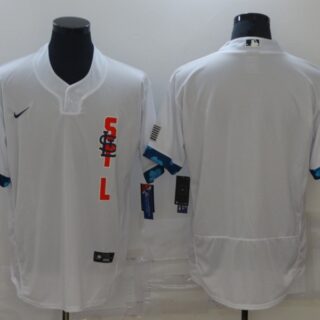 Cardinals Blank White Nike 2021 MLB All-Star Flexbase Jersey