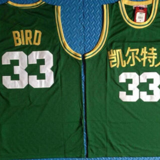 Celtics 33 Larry Bird Green Mitchell & Ness 2019 Chinese New Year Swingman Jersey