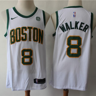 Celtics 8 Kemba Walker White City Edition Nike Swingman Jerseys