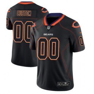 Chicago Bears Custom 2018 Lights Out Color Rush Limited Black Jersey