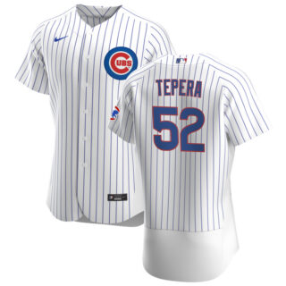 Chicago Cubs #52 Ryan Tepera Men's Nike White Home 2020 Authentic Player Jersey