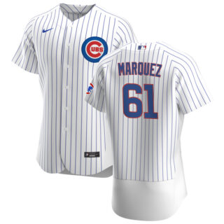 Chicago Cubs #61 Brailyn Marquez Men's Nike White Home 2020 Authentic Player Jersey