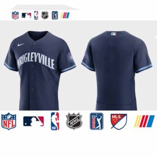 Chicago Cubs Men's Nike 2021 City Connect Authentic Navy MLB Jersey