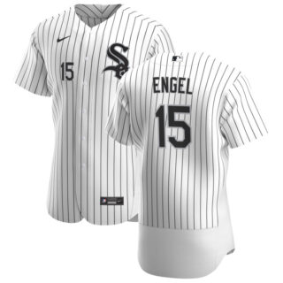Chicago White Sox #15 Adam Engel Men's Nike White Home 2020 Authentic Player MLB Jersey