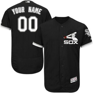 Chicago White Sox Black 2017 Spring Training Men's Flexbase Customized Jersey