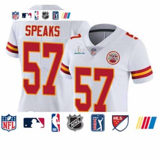 Chiefs #57 Breeland Speaks White Super Bowl LIV Bound Women's Stitched Football Vapor Untouchable Limited Jersey